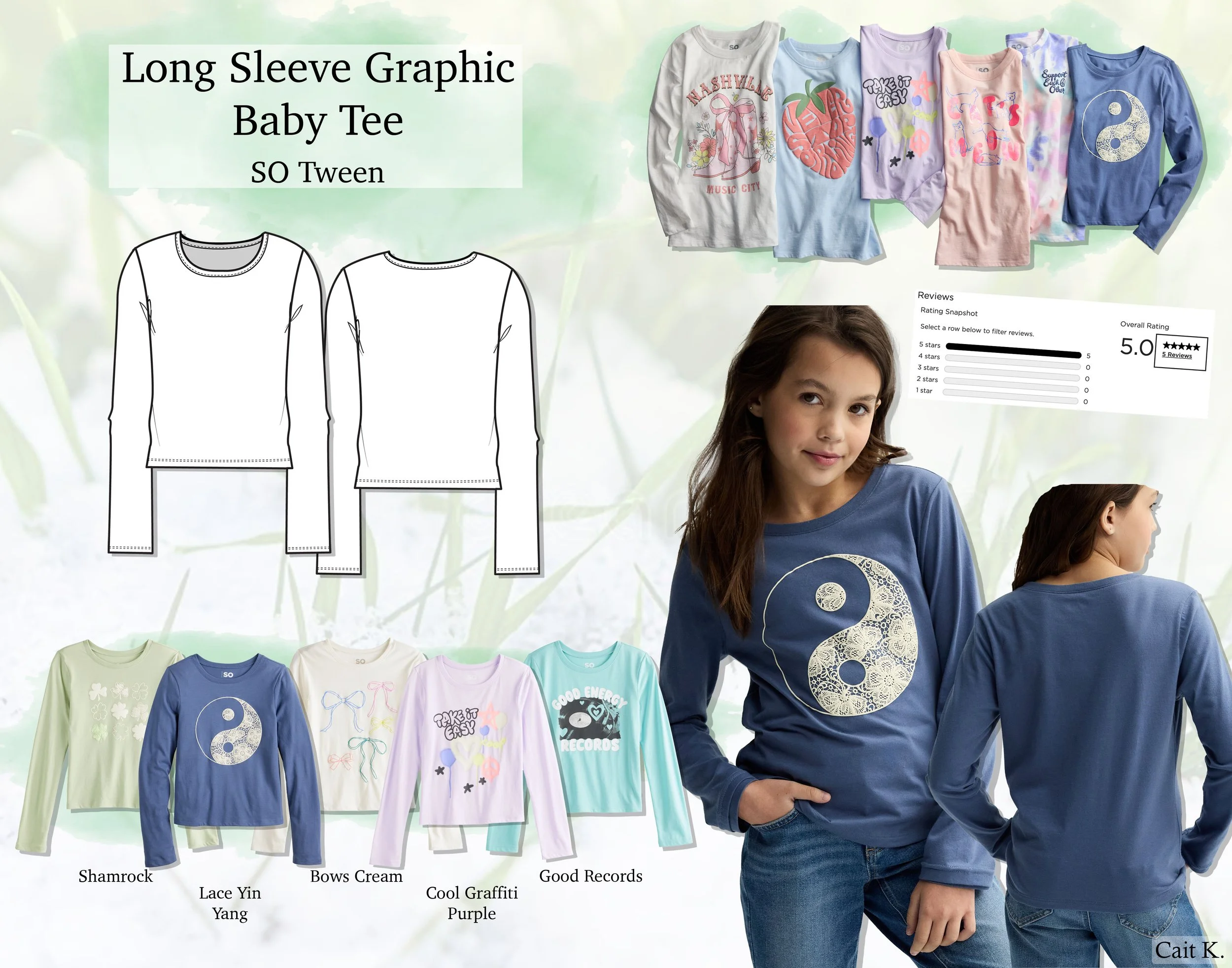 PSP25 - Long Sleeve Graphic Baby Tee