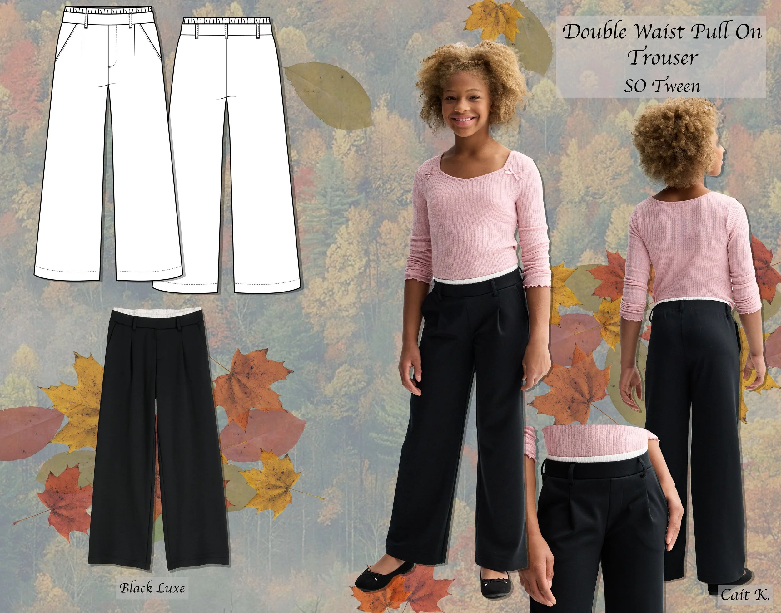FA/HOL - Double Waist Pull On Trouser