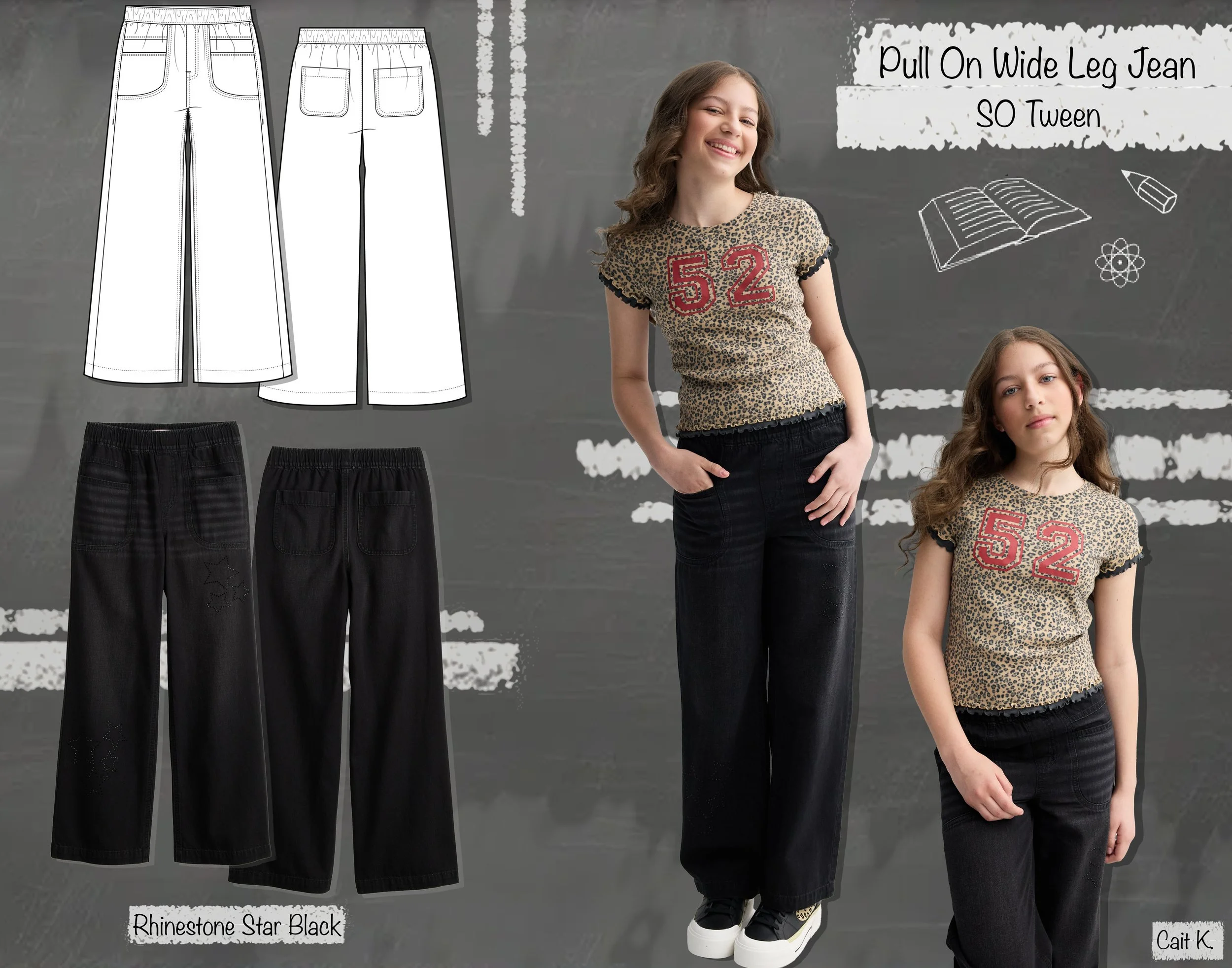 BTS - Pull On Wide Leg Jean