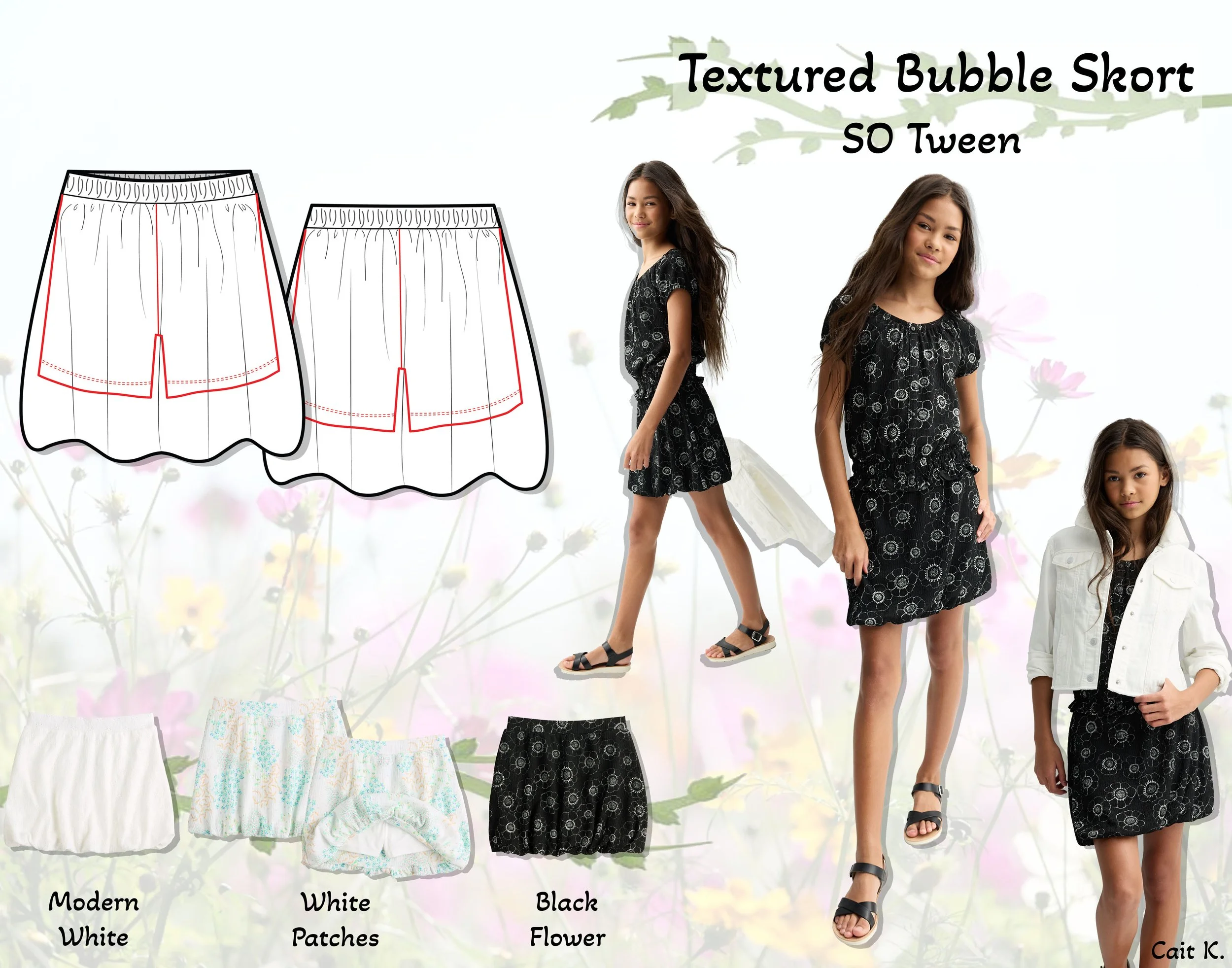 SP25 - Textured Bubble Skort