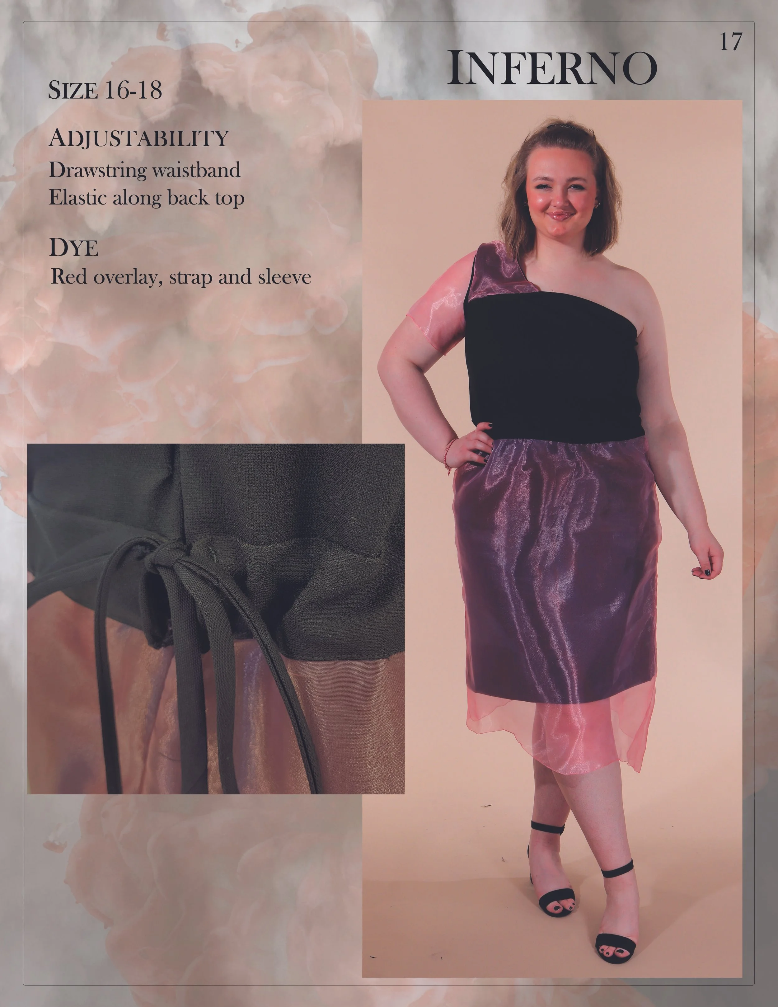 Inferno Asymmetric Short Dress