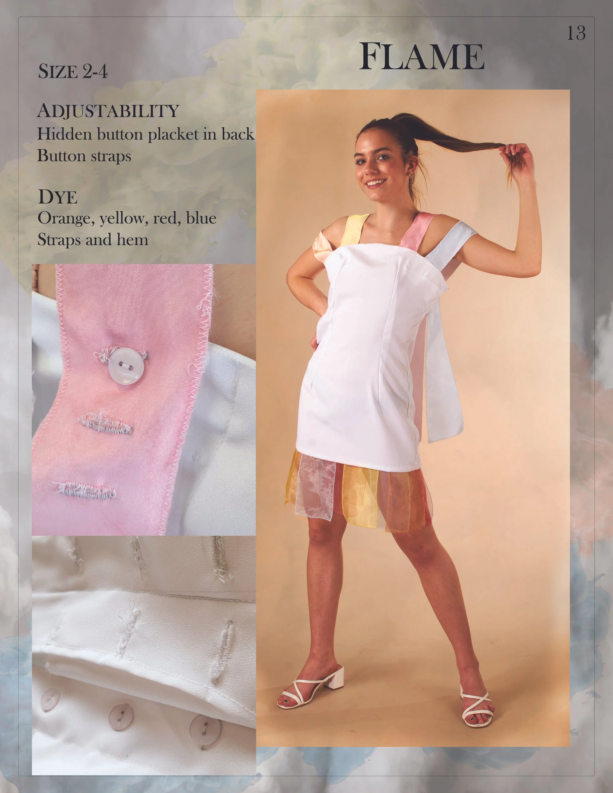 Flame Strappy Short Dress