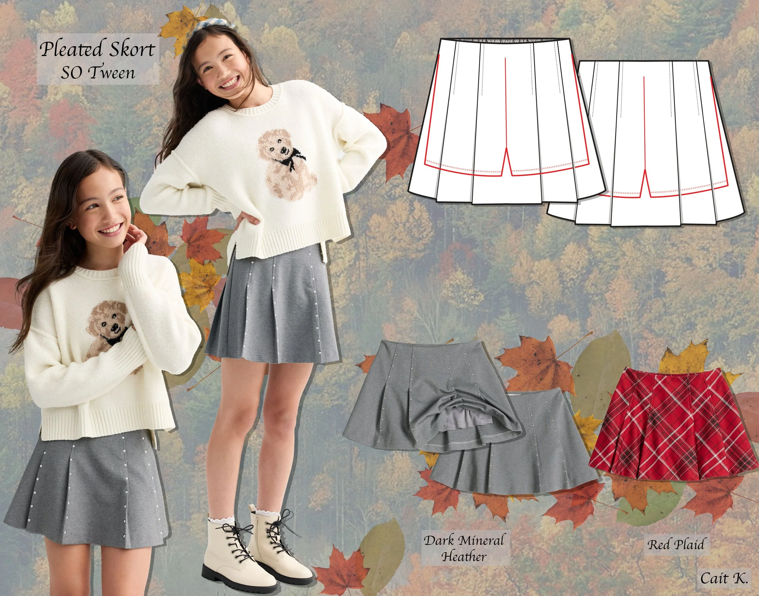 FA/HOL - Pleated Skort