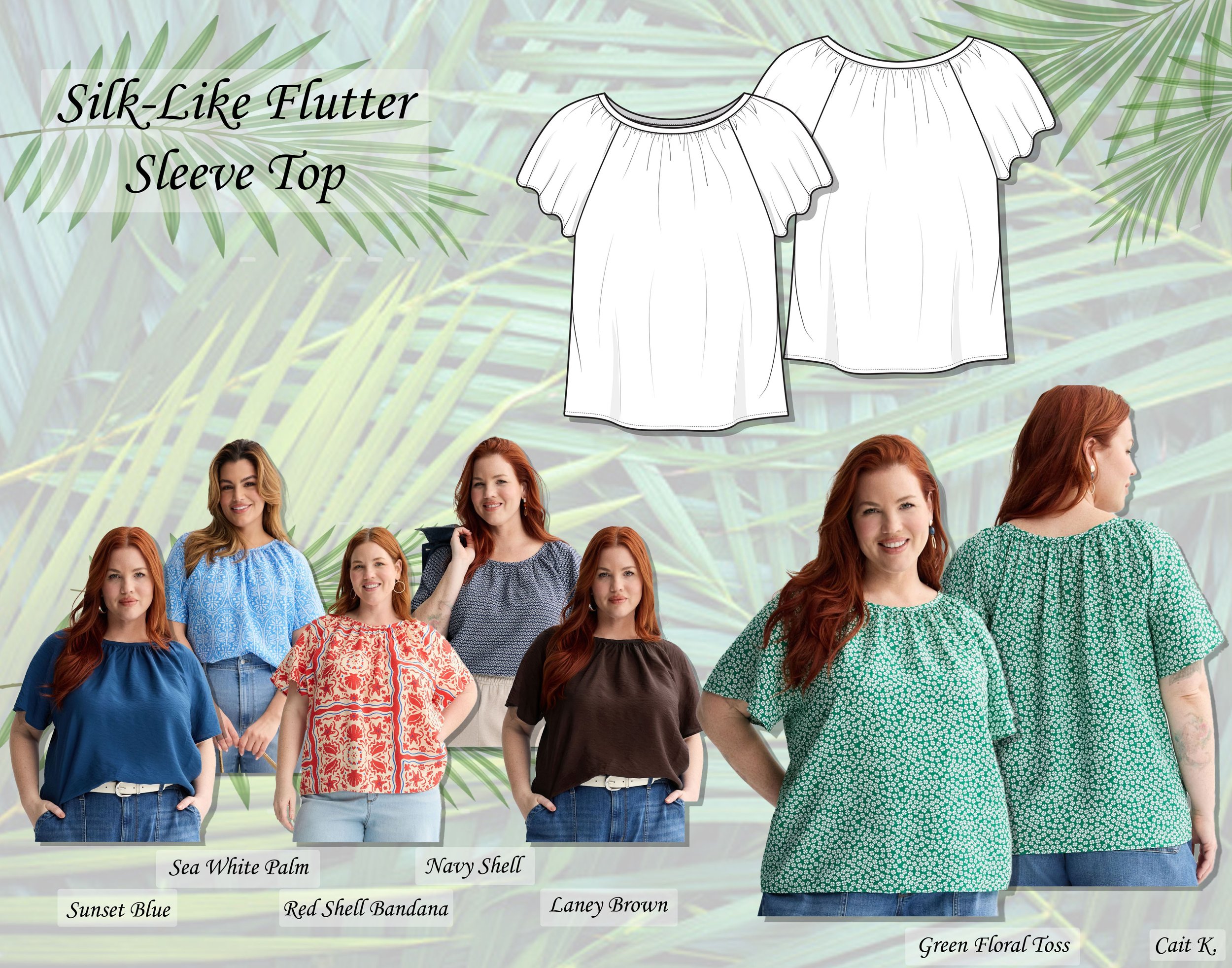 Sonoma Silk-Like Flutter Sleeve Top.jpg