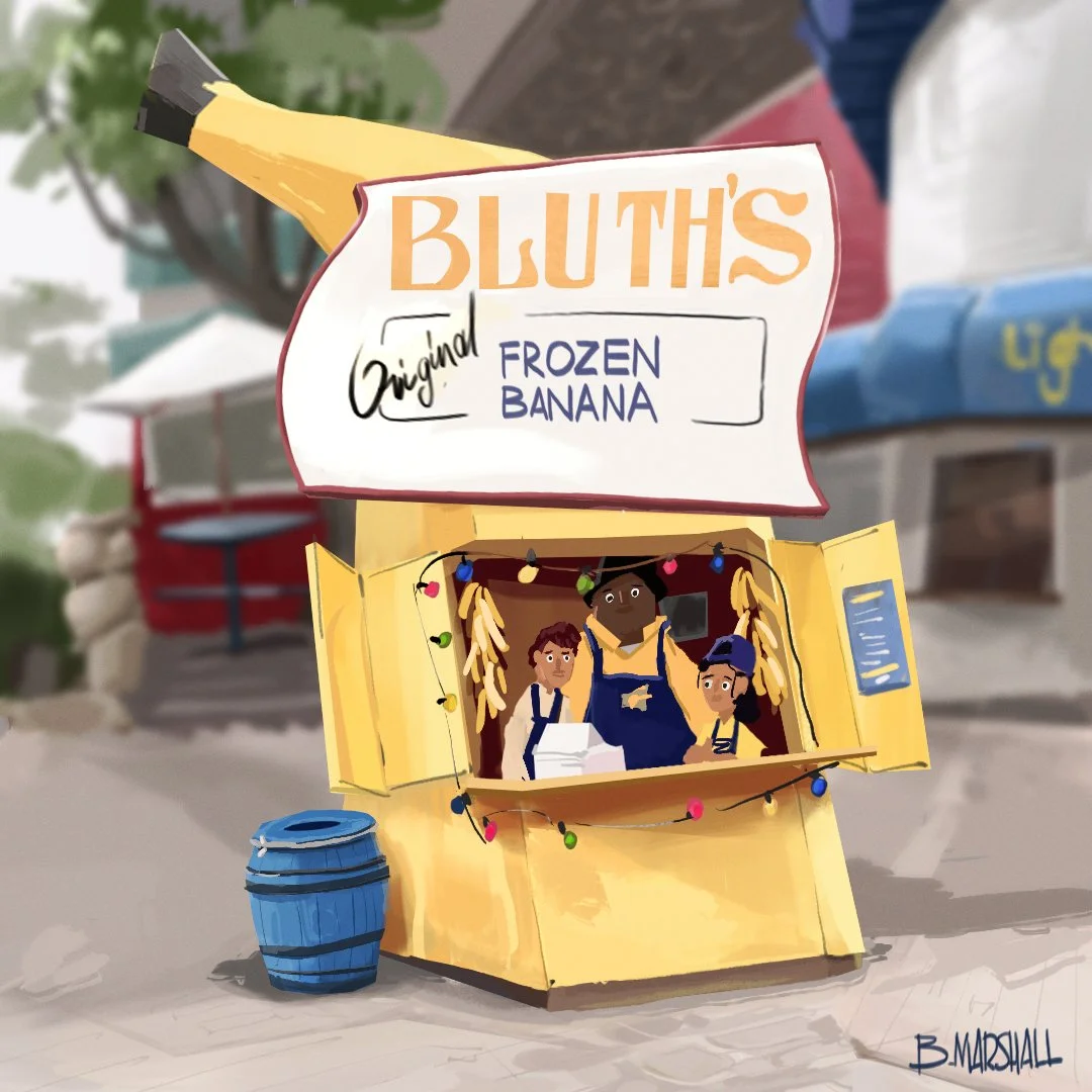 Painting Study: Arrested Development's Banana Stand