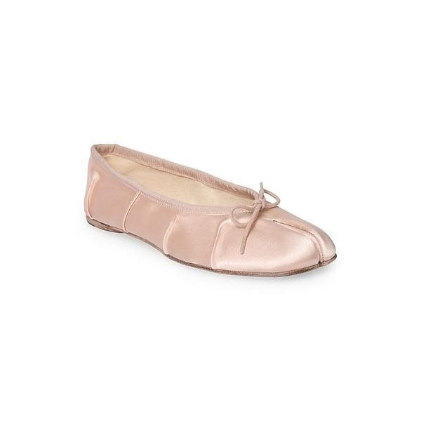 MAISON MARGIELA Tabi Satin Ballerina Flats — Pink
