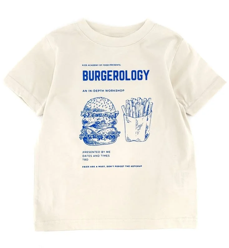 Bugerology - Kids Burger Expert Shirt - Natural