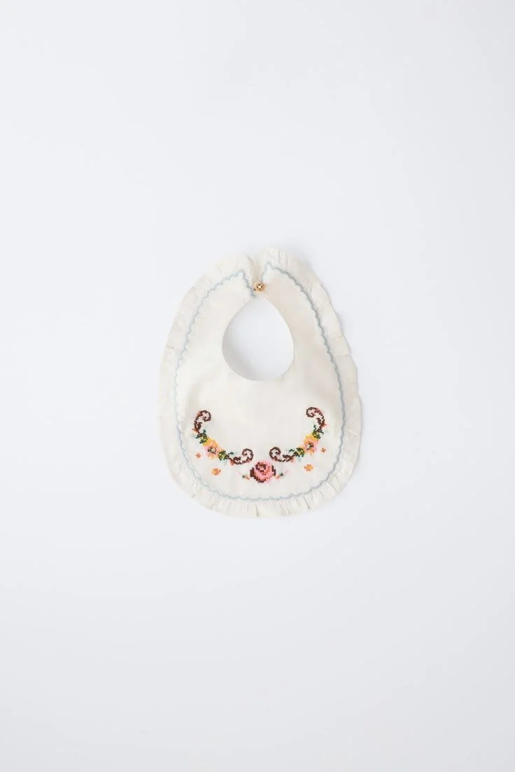 EMBROIDERED BIB - Ecru _ ZARA United States.jpeg