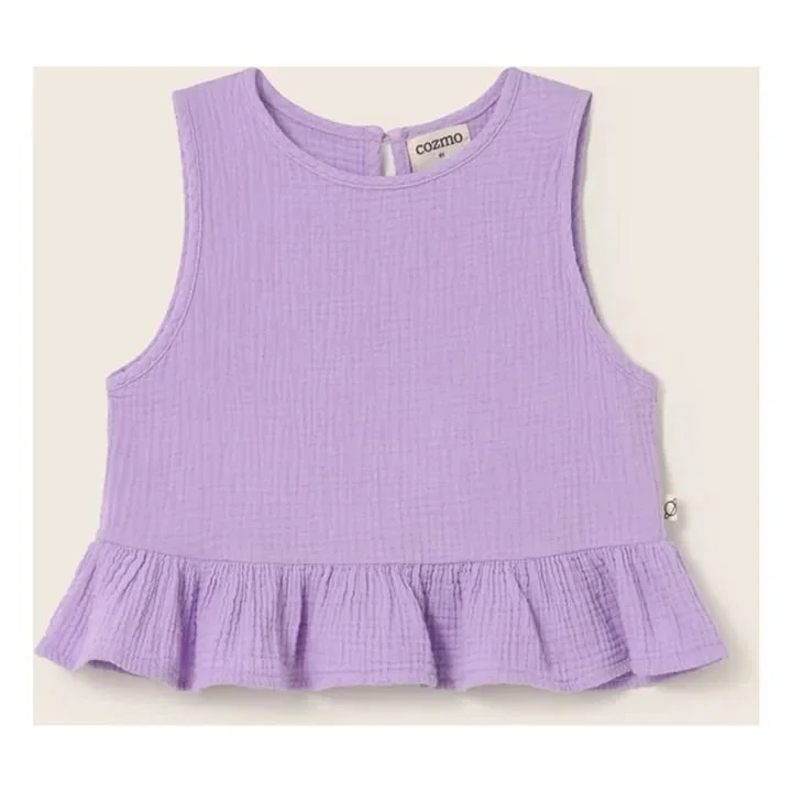 Cozmo - Blair Cotton Gauze Top - Lavender