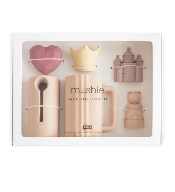 Mushie bath time essentials kit princess bath toys