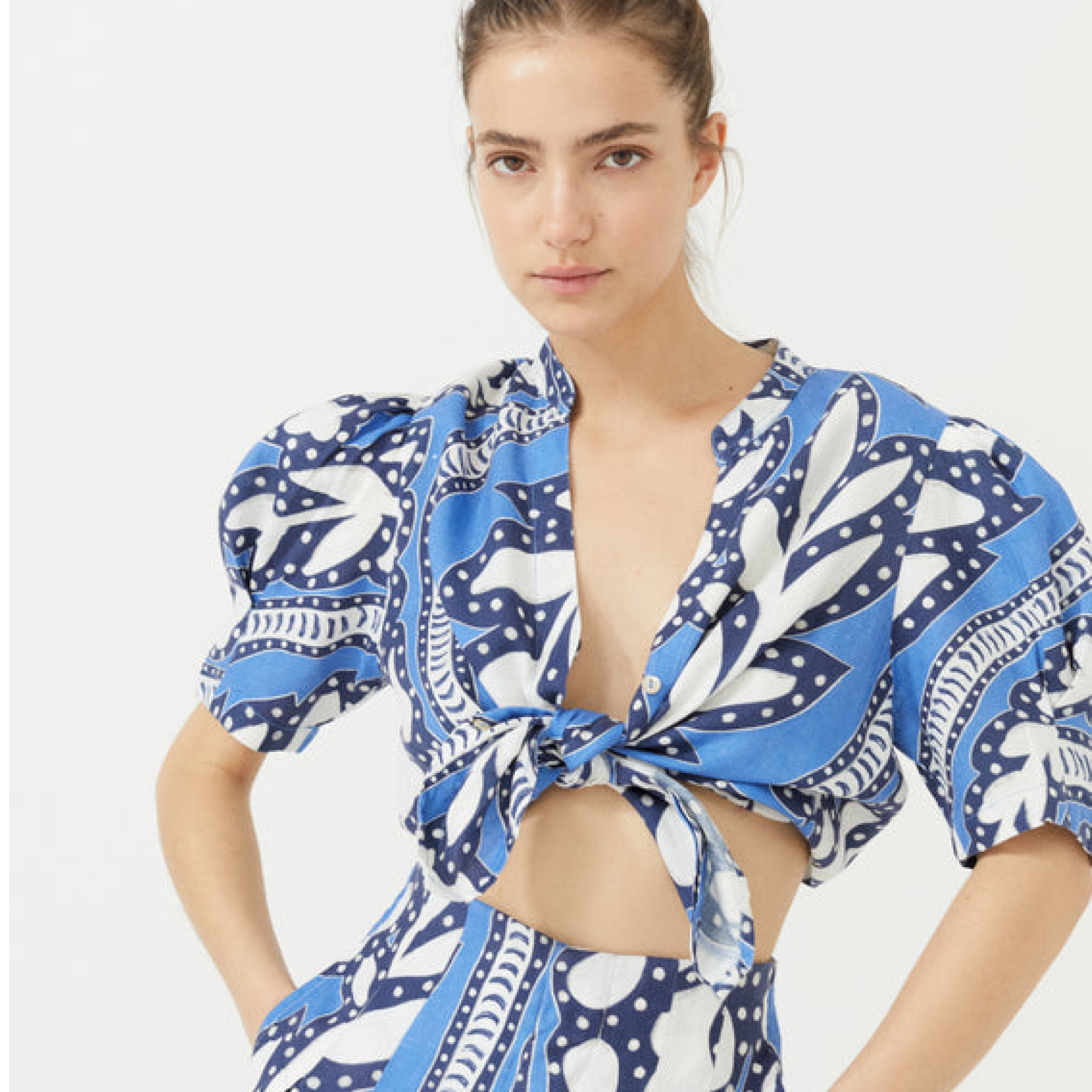 Estampado textil diseñado por una alumna del curso