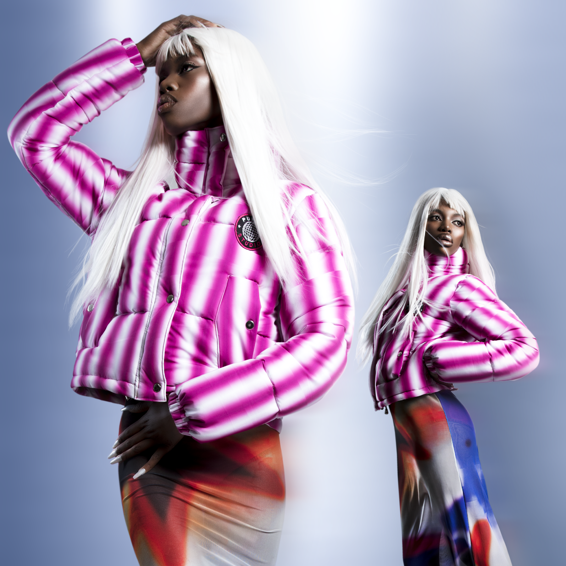 Estampado textil diseñado por una alumna del curso