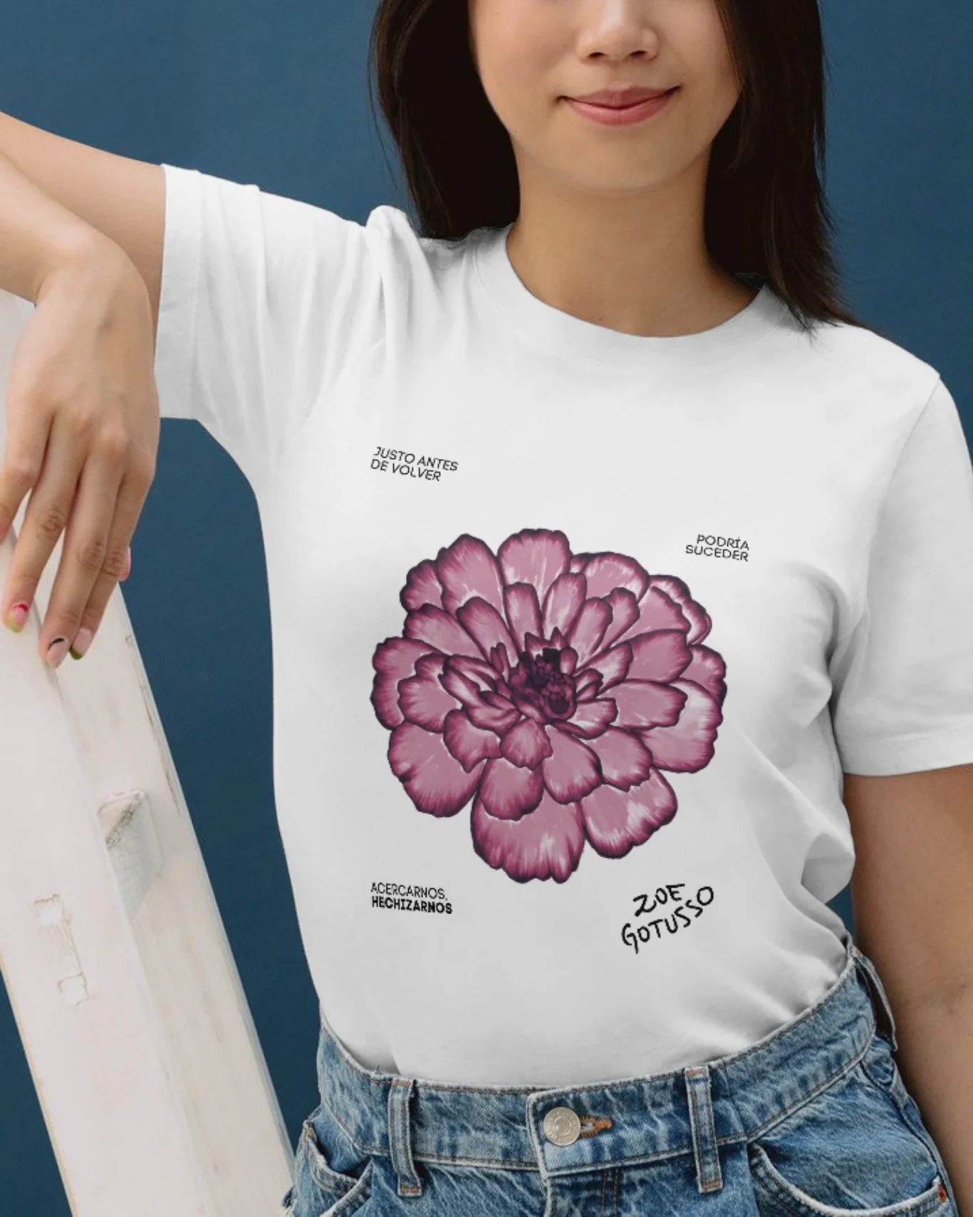 Estampado textil diseñado por una alumna del curso