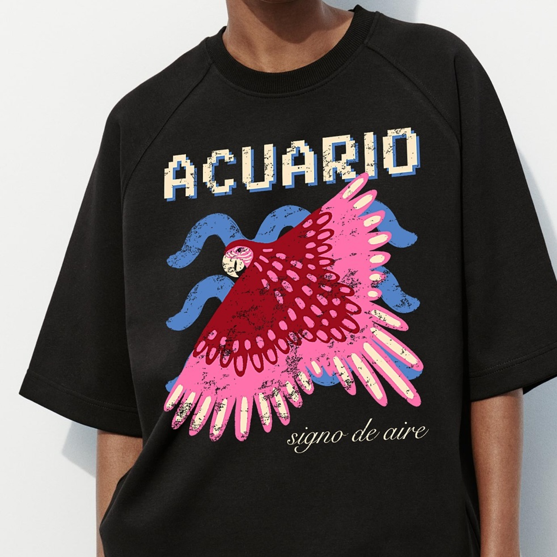 Estampado textil diseñado por una alumna del curso