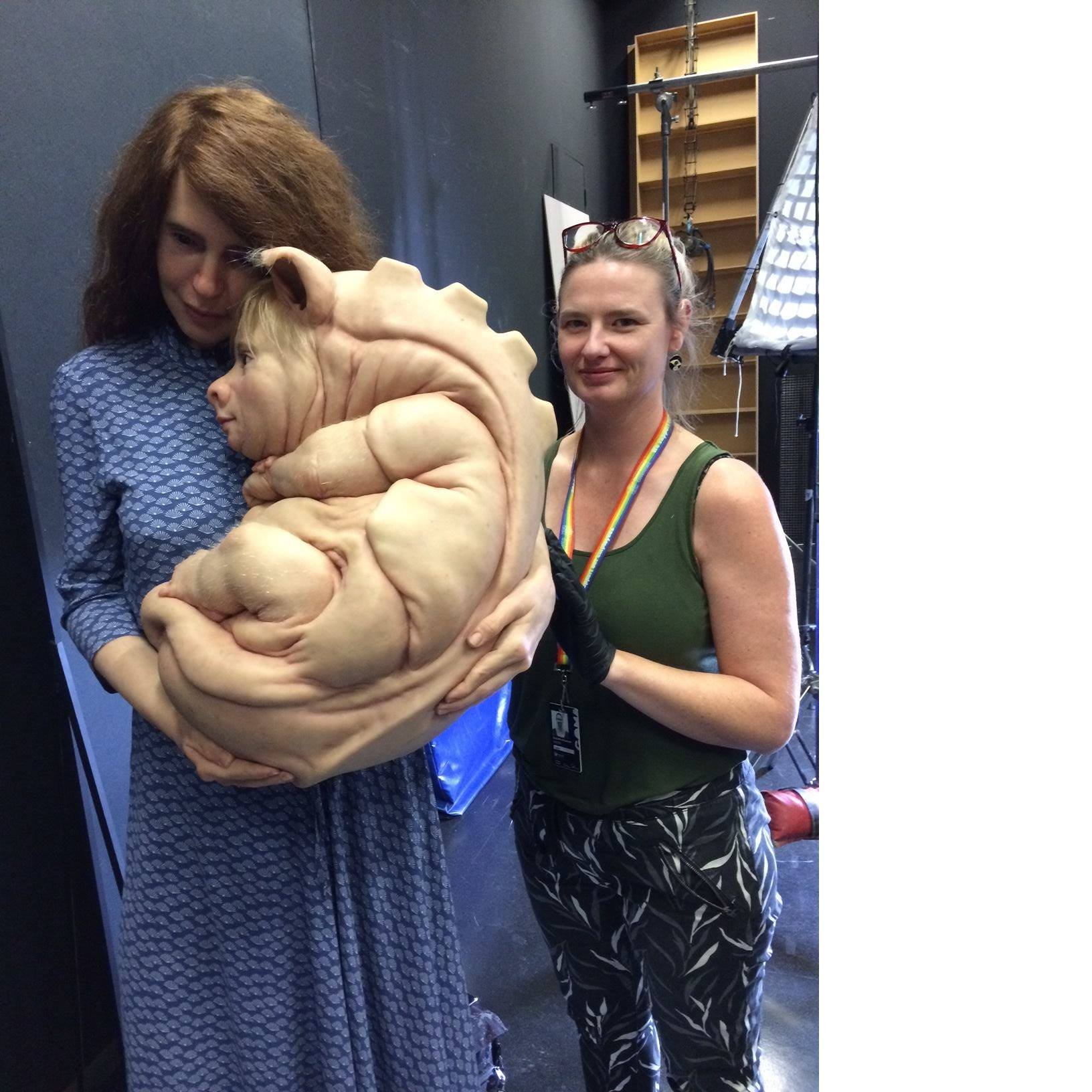 Sculpture Technician - film shoot, TV Advert Patricia Piccinini exhibition
