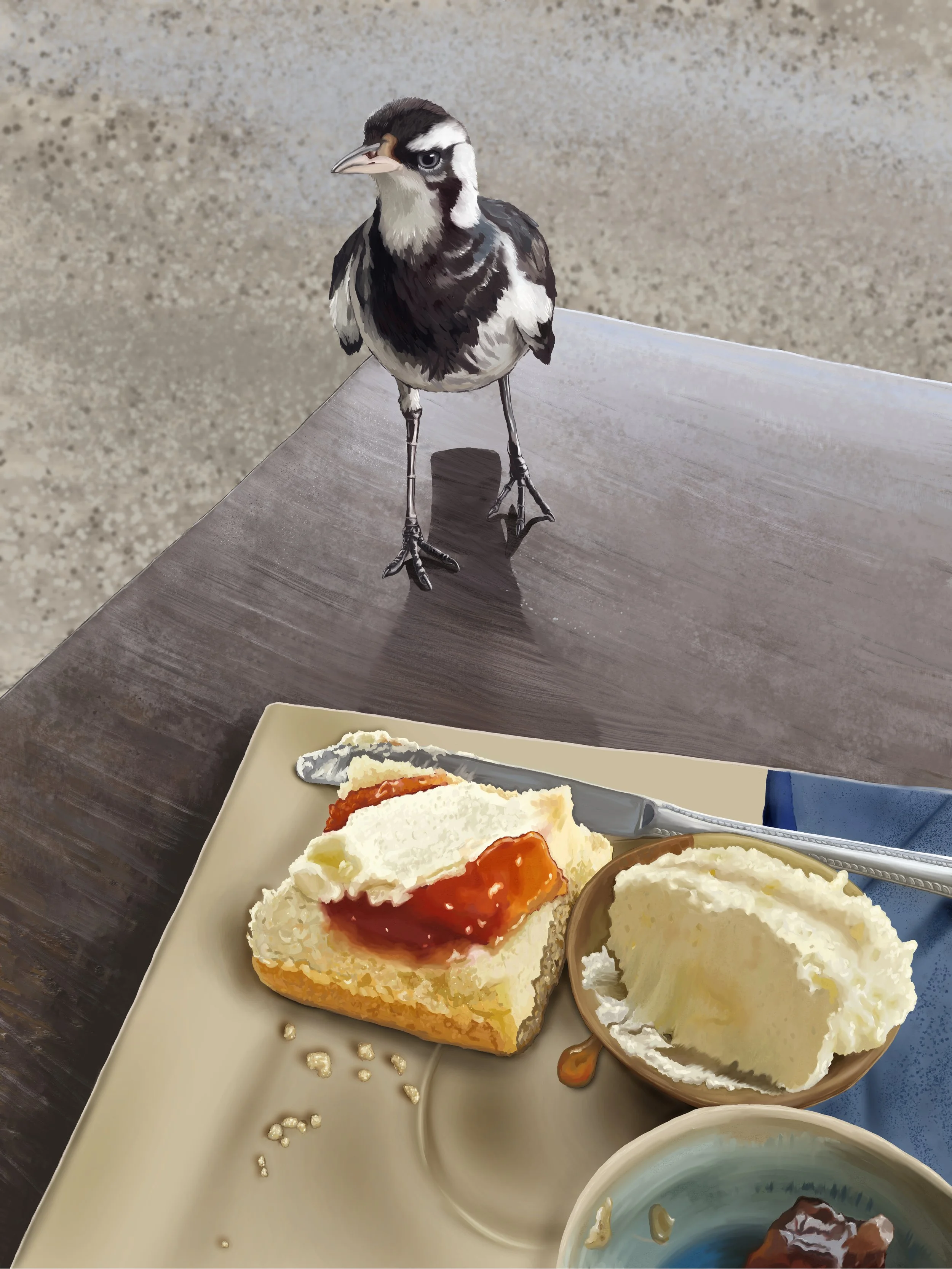 The Scone Thief, digital painting