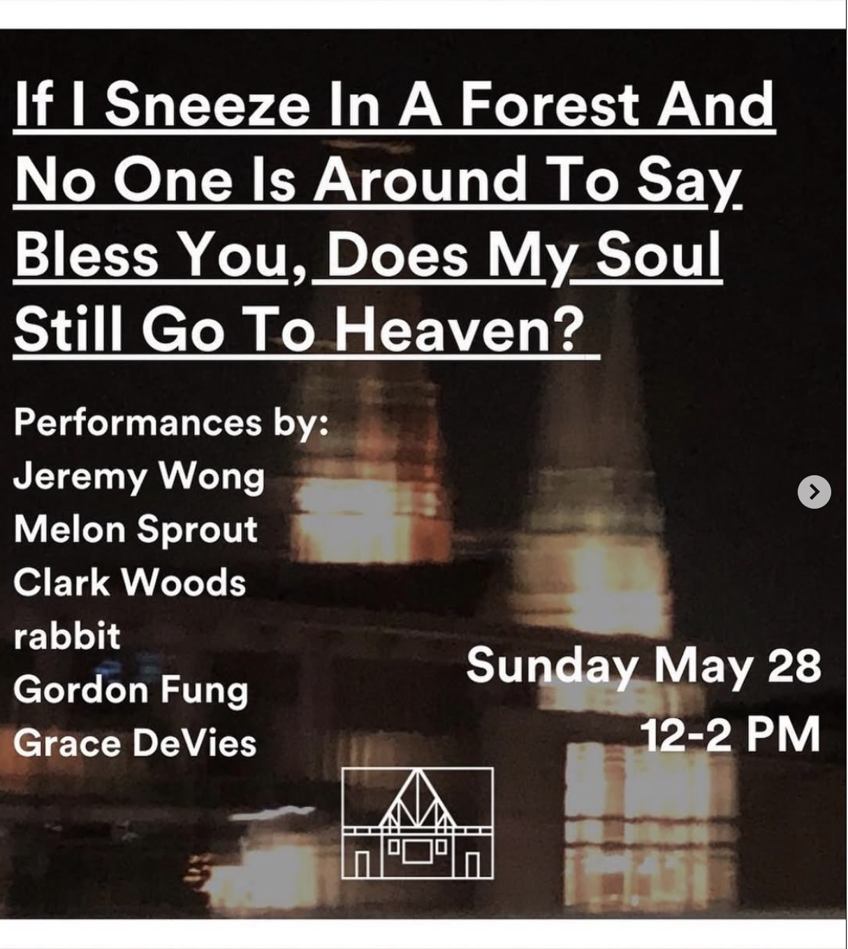 IF I SNEEZE IN A FOREST