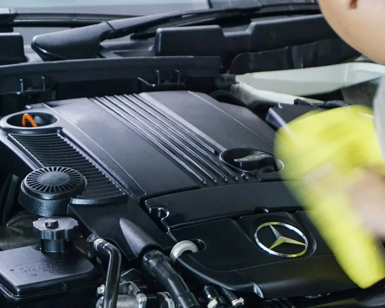 Engine bay cleaning add-on in San Diego
