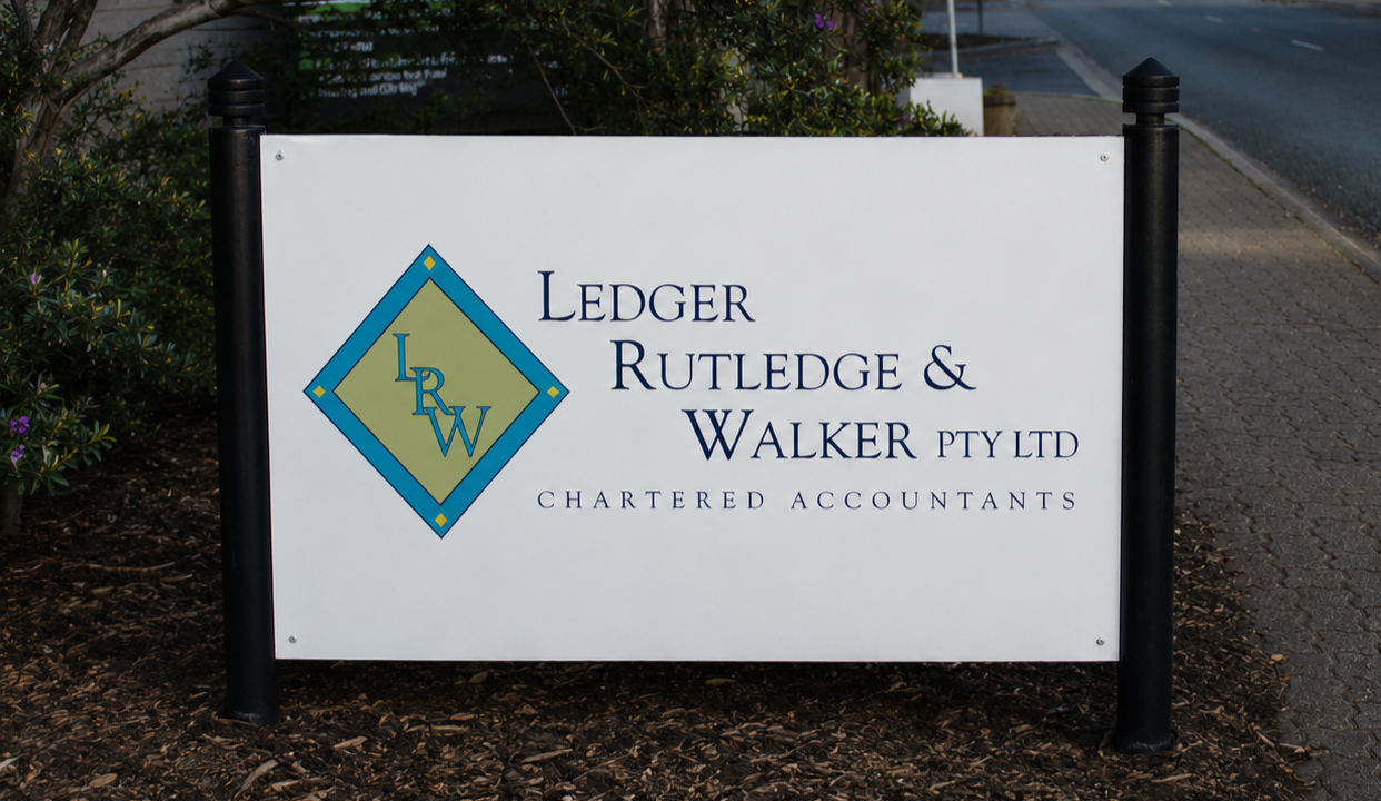 Ledger Rutledge & Walker Pty Ltd sign