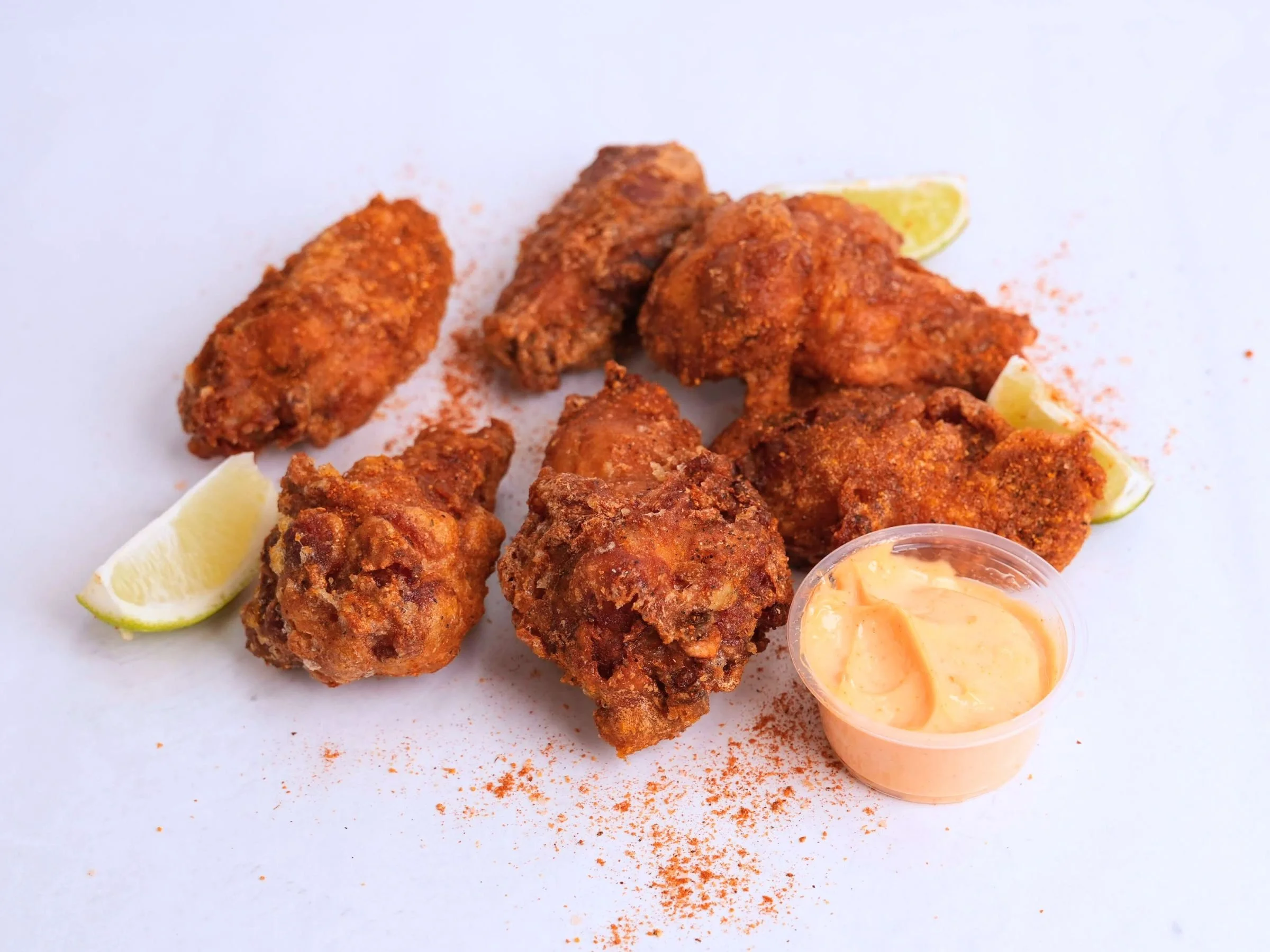 dry rub wings in a cajun seasoning and lime in philadelphia
