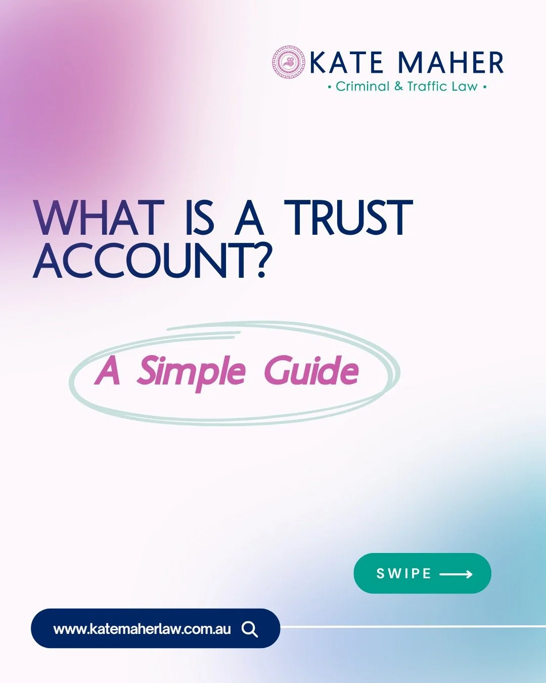 What is a trust account, and why is it important? 💼 At Kate Maher Criminal &amp; Traffic Law, we use trust accounts to safeguard client funds, ensure transparency, and maintain the highest standards of legal ethics

#CriminalLaw #NewcastleLawyer #Fe