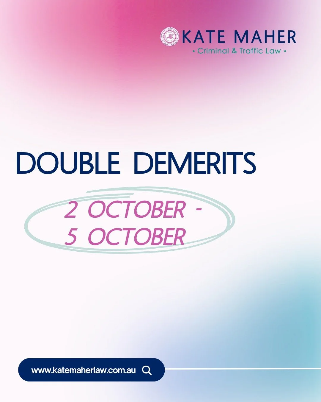 🔴🔵 Up the Knights!

Long weekend, Knights on, Newcastle buzzing. 🏉

Enjoy the long weekend but don&rsquo;t let a moment of fun turn into a legal headache.

Call us first on Tuesday 6 October at 8:30am. 

#TrafficLaw #doubledemerits