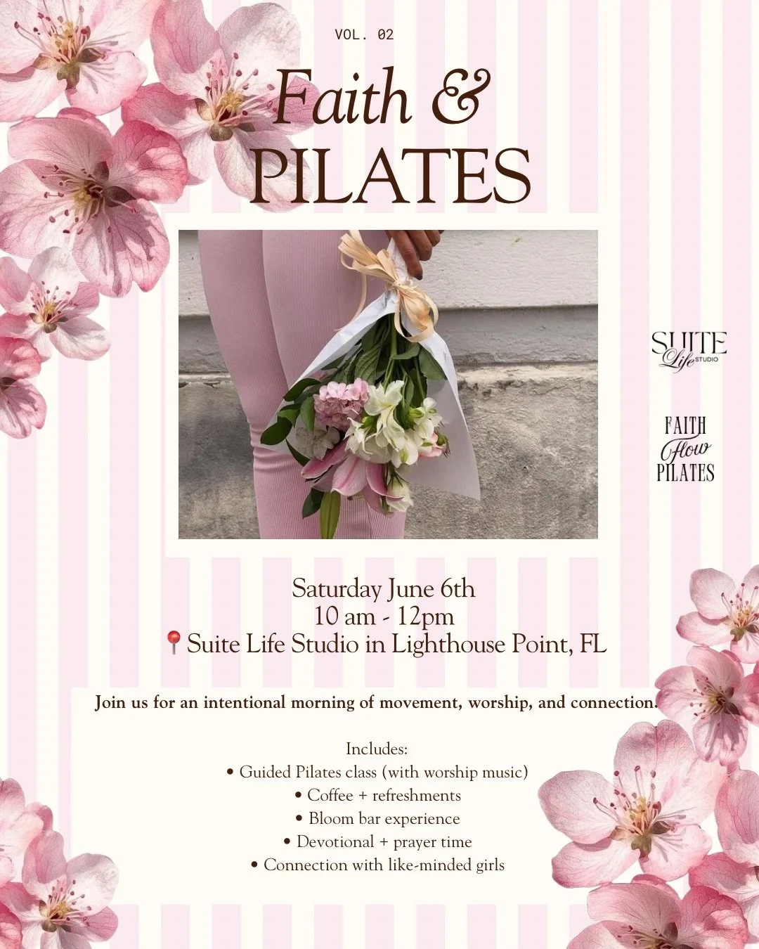 Early bird is officially SOLD OUT 🌸✨ Standard tickets are now open!

After seeing how many girls were craving intentional community, movement, and connection, we knew we had to bring Faith &amp; Pilates back 🥹🤍

Join us for a slow Saturday morning