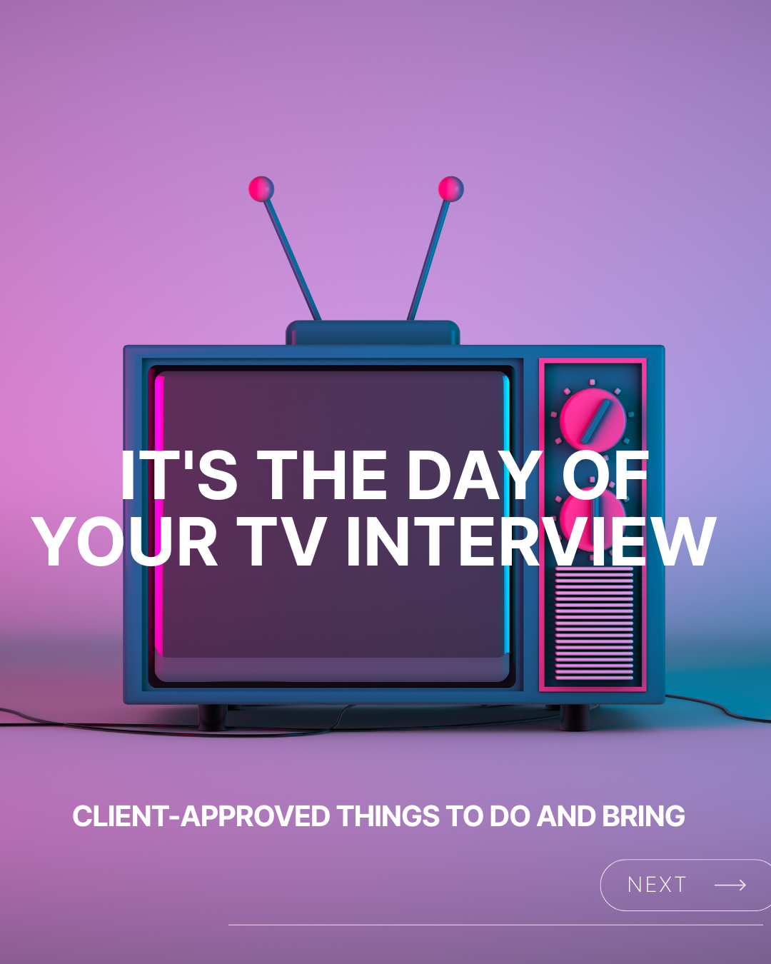 TV Interview Tips