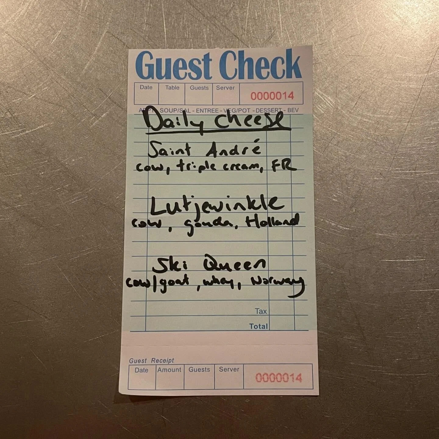 v nice cheese selection 

may 6/2026