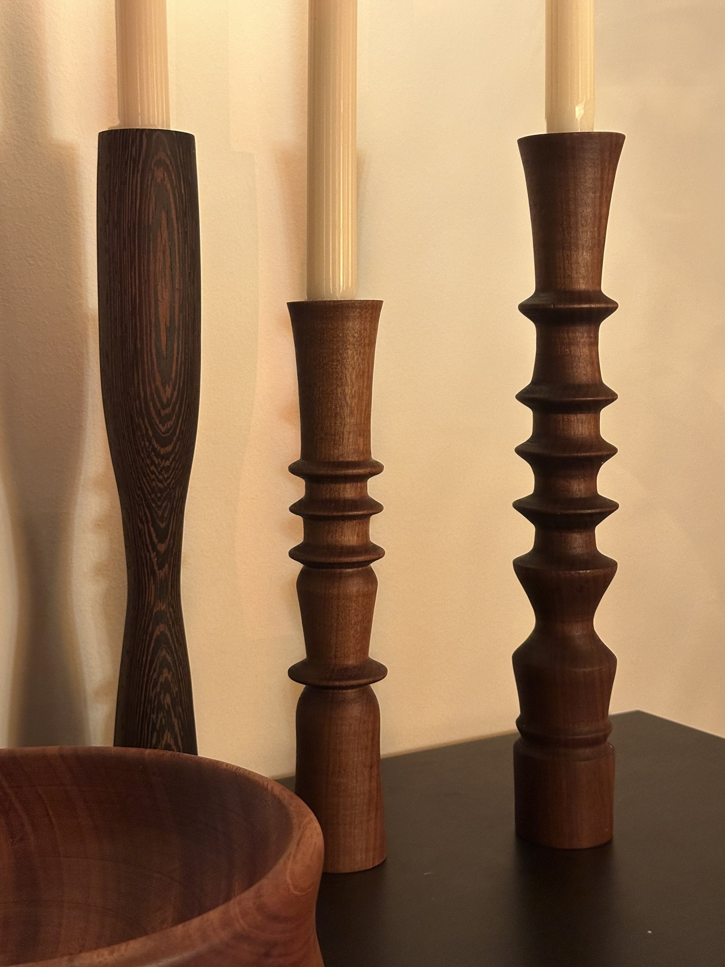 Bowl and candlesticks