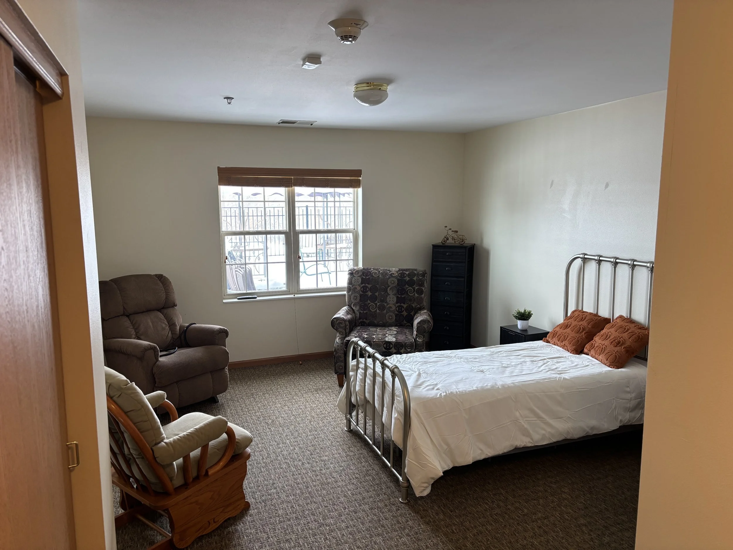 This image shows a resident apartment at Havenfield Senior Living.