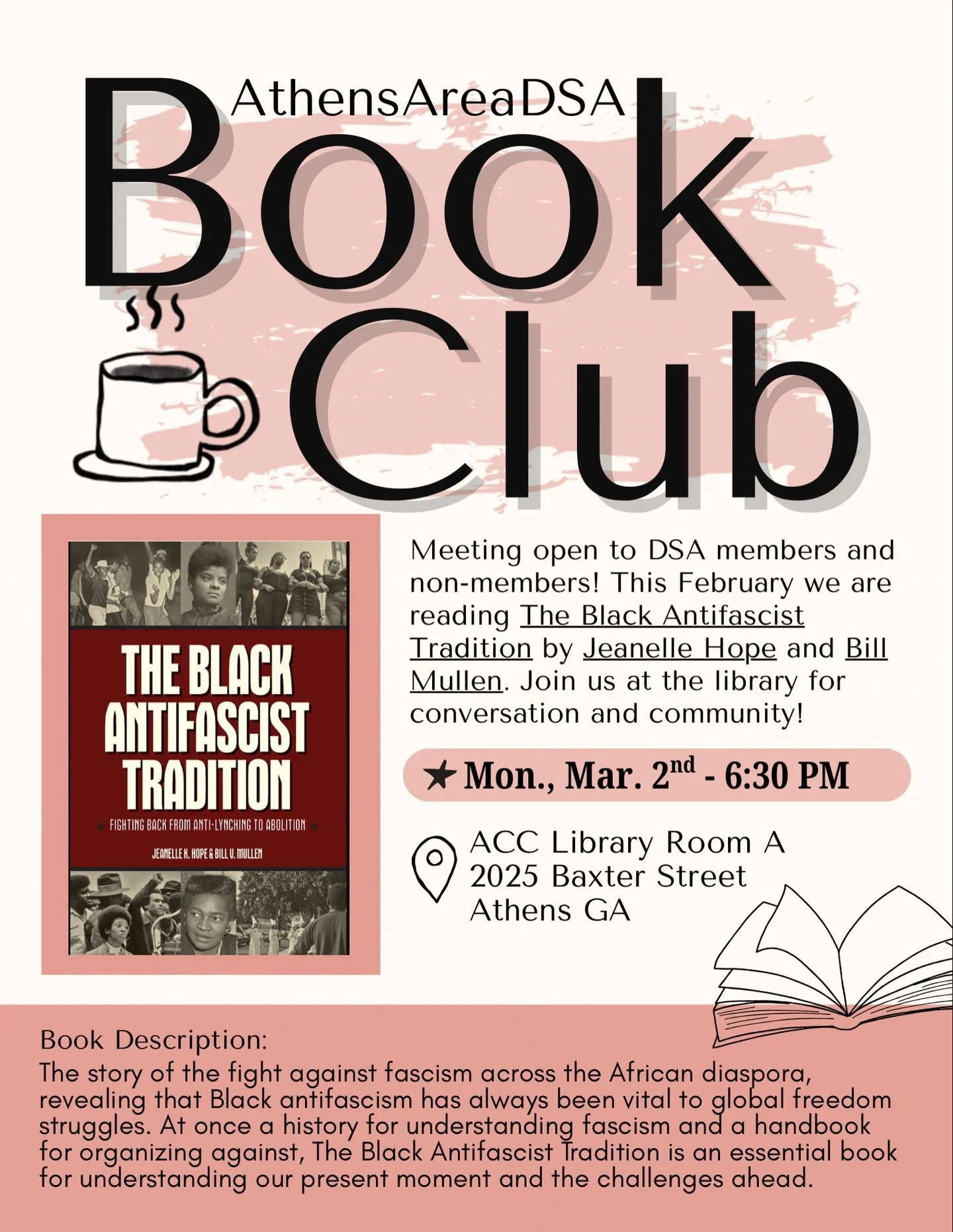 In celebration of Black History Month, especially during it&rsquo;s 100th anniversary, this month&rsquo;s book club selection, The Black Anti-Fascist Tradition, examines the history of Black liberators who have been fighting fascism long before Donal