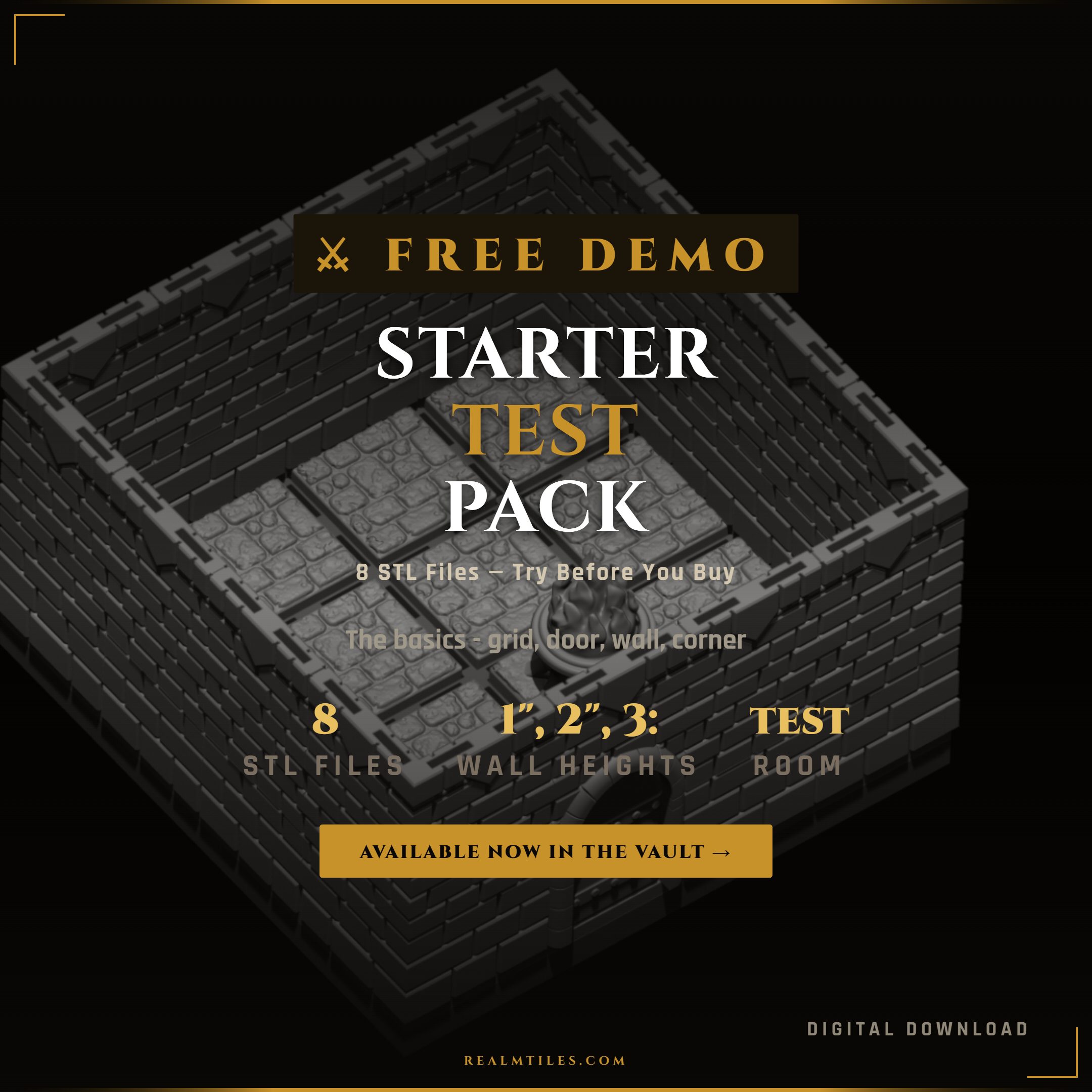 Free Demo Pack - 8 STLs (Try Before you Buy)