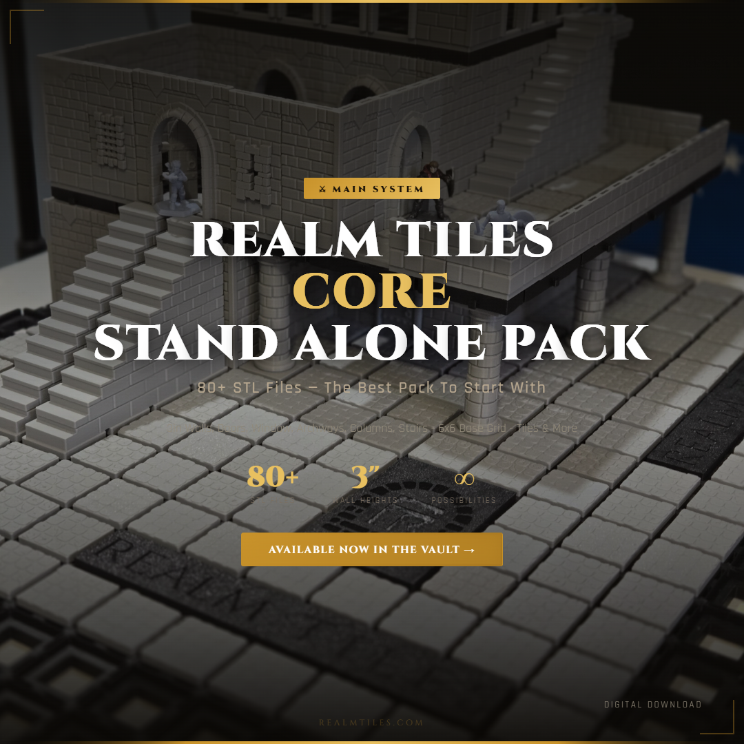 Core Pack 80+ STLs (Core of the system a good place to start for a great Dungeon)