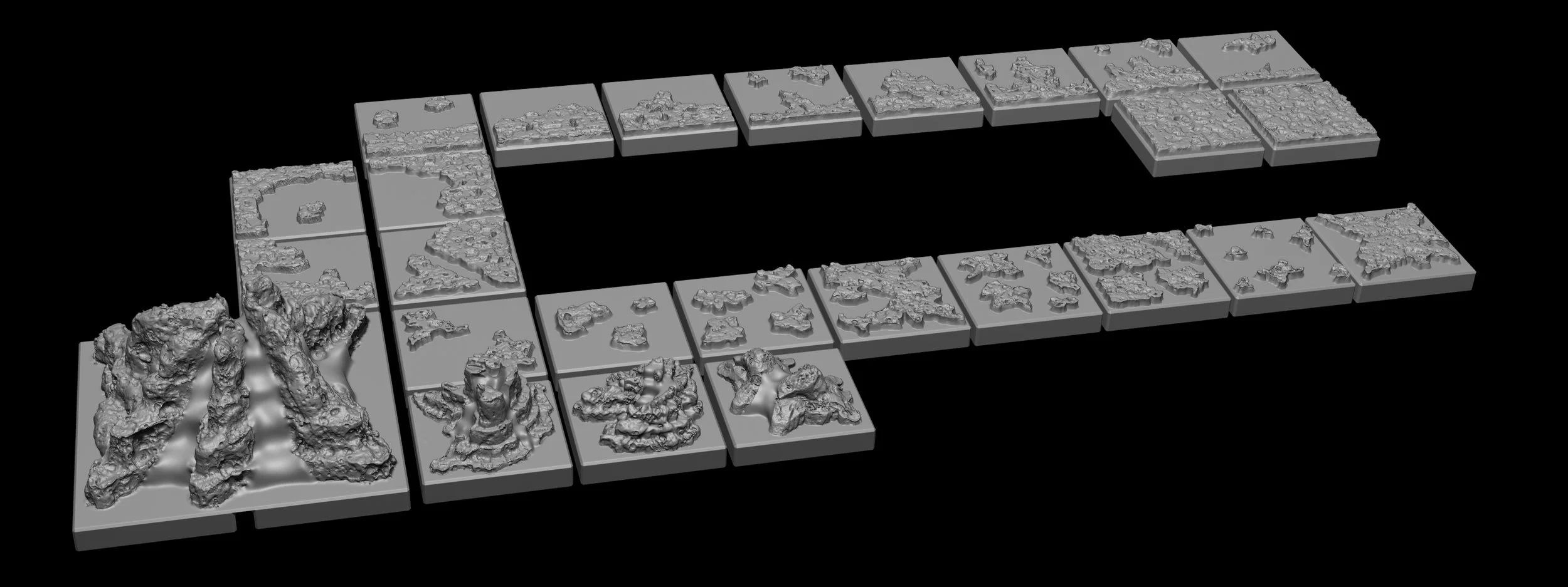 Realm Tiles Lava Tiles - 26 STLs