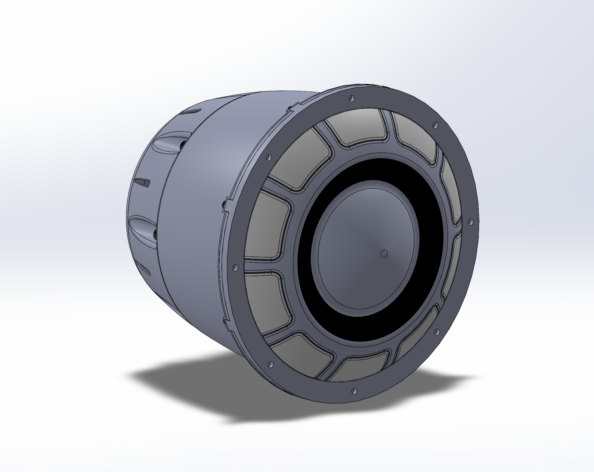 Custom projector headlight assembly for a 1955 Chevrolet Nomad show car