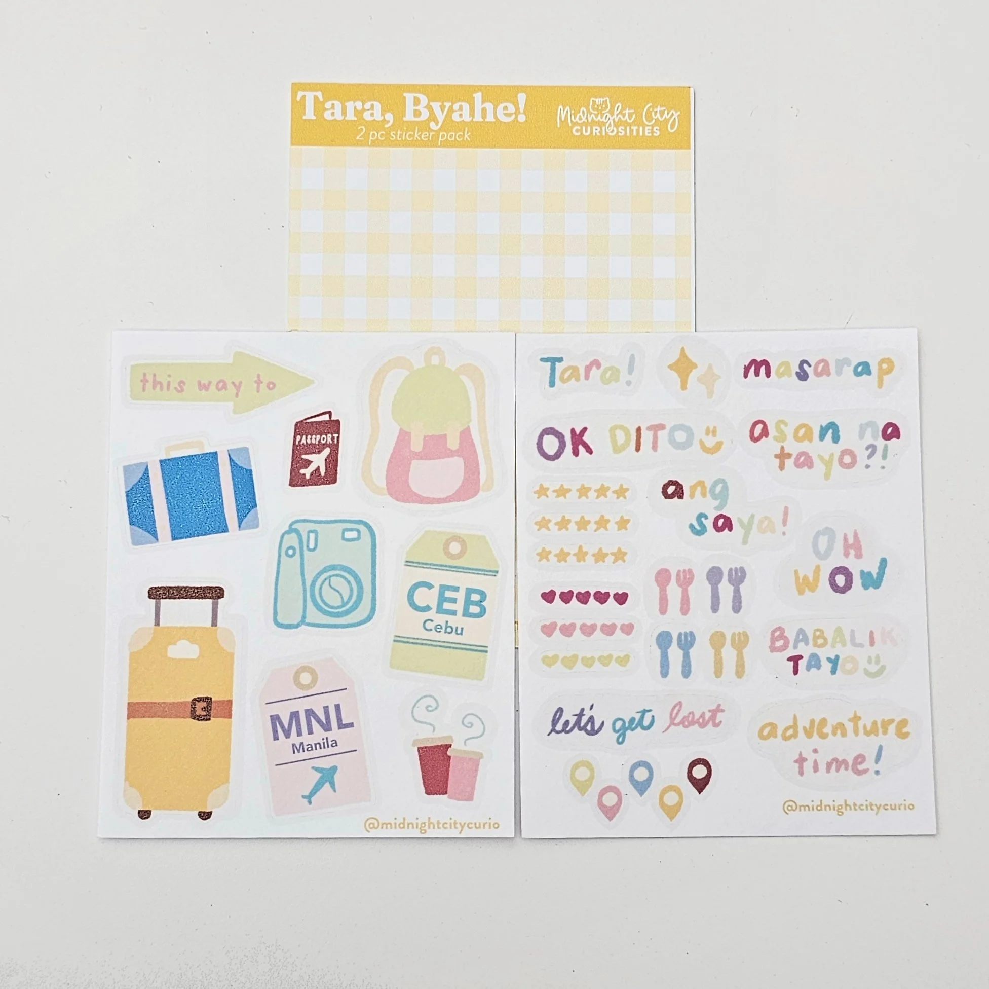Tara Byahe 2 Pc Sticker Set