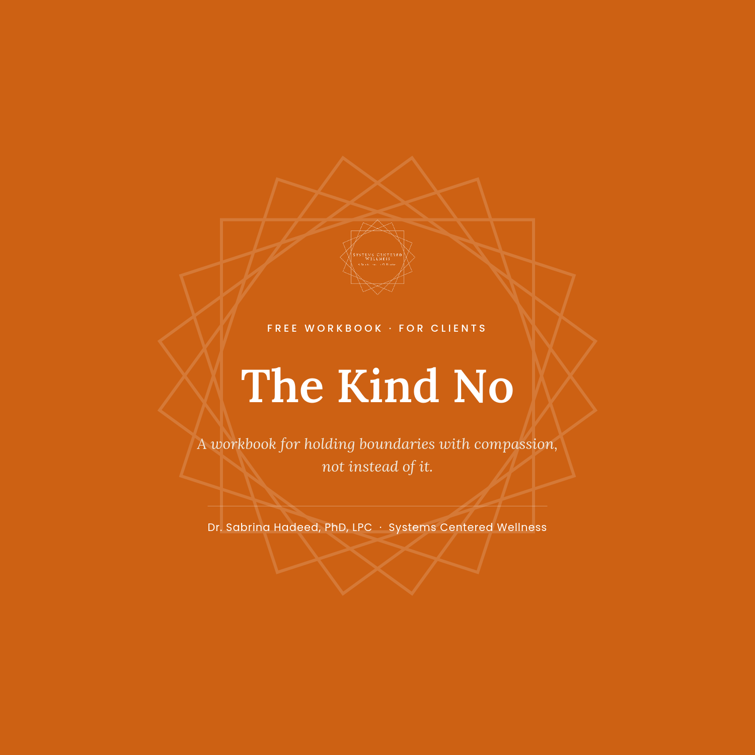 The Kind No: A Free workbook for holding boundaries