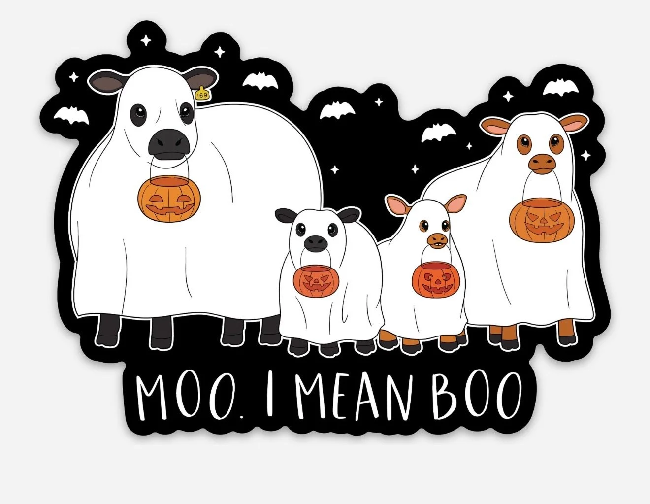"Moo, I mean boo" Magnet