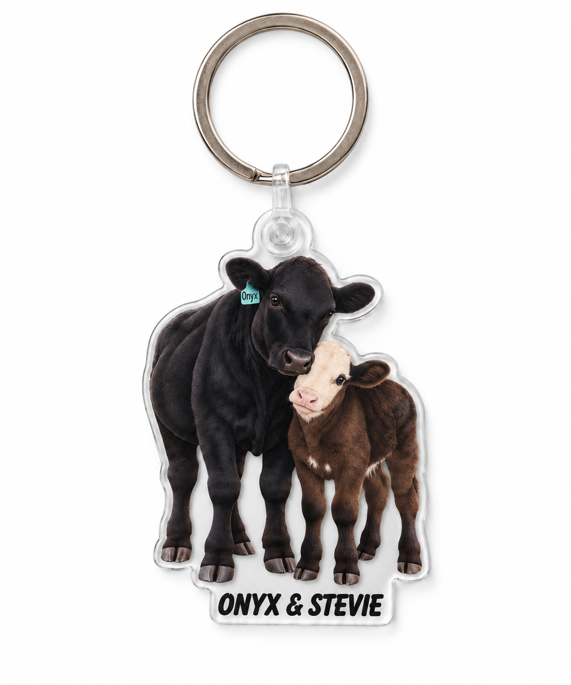 Onyx & Stevie Keychain