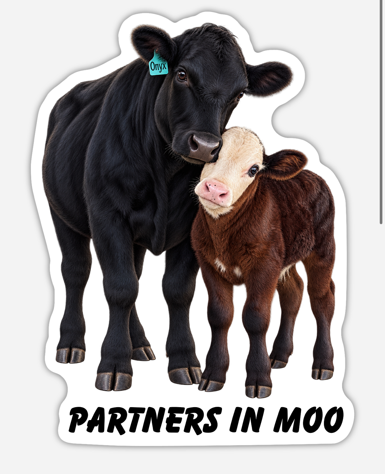 Partners in Moo - Sticker