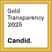 Gold Transparency 2025 award from Candid.