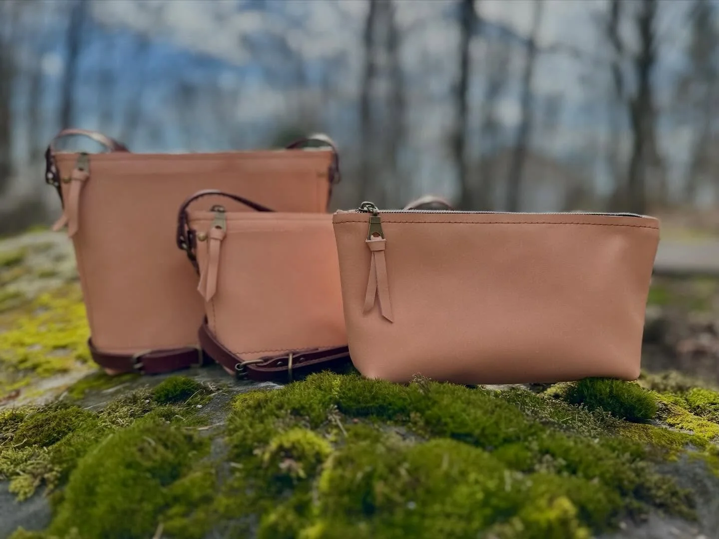 Who else is ready for a pop of spring color? I'm excited to offer a range of bags in these gorgeous shades (and more!). Reach out via DM to learn more. #hbkleather.com #handcraftedleatherbags #handcraftedleathergoods #shoplocal #shopsmall