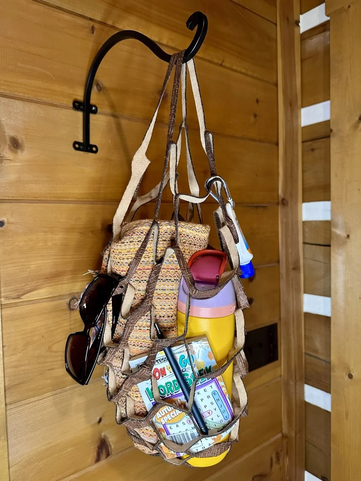 Large Leather Net Bag