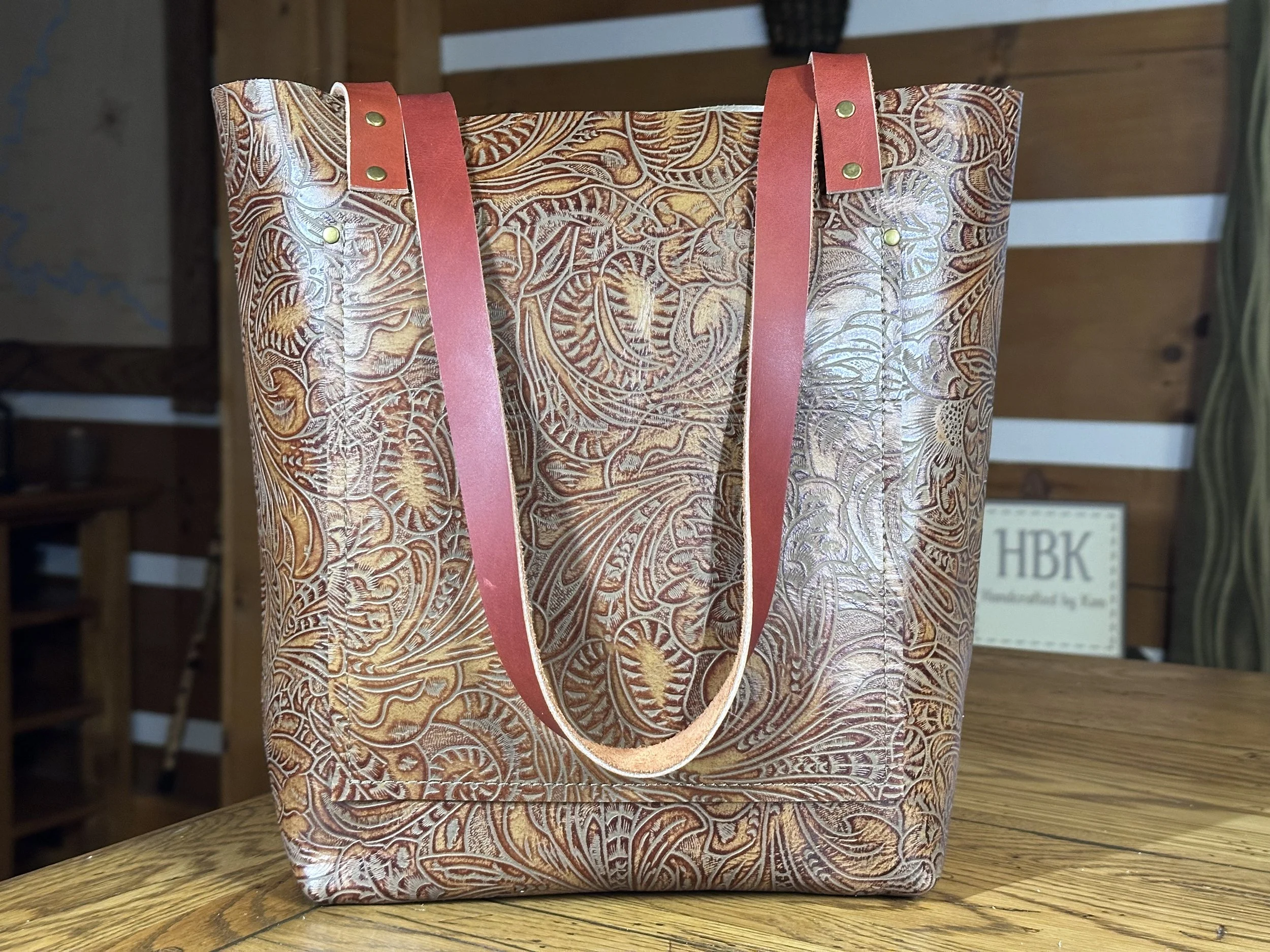 Small Tote - Red Oak