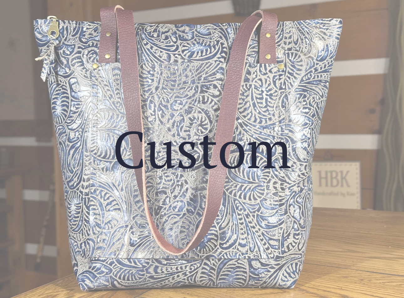 Custom Small Zippered Tote