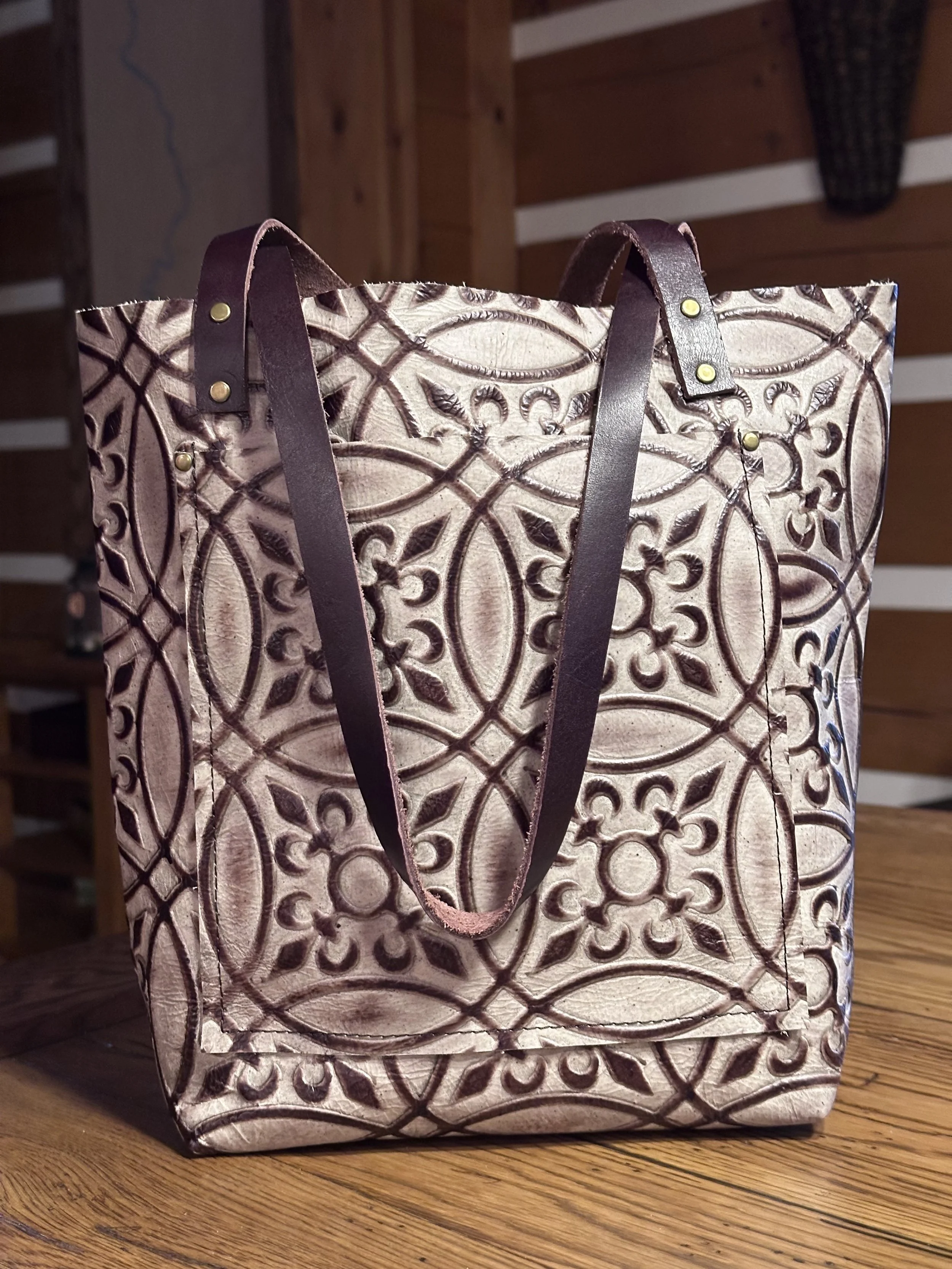 Small Tote - Coffee & Milk