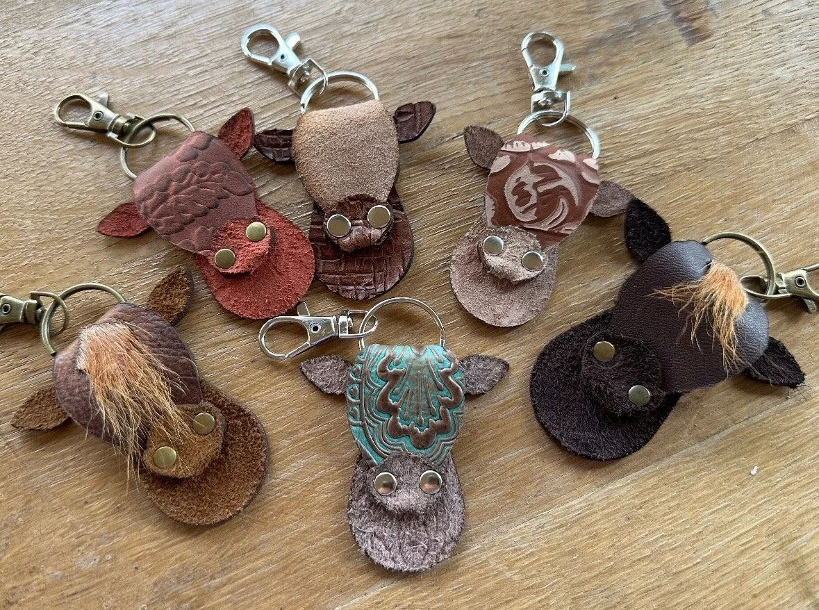 Cow Keychain