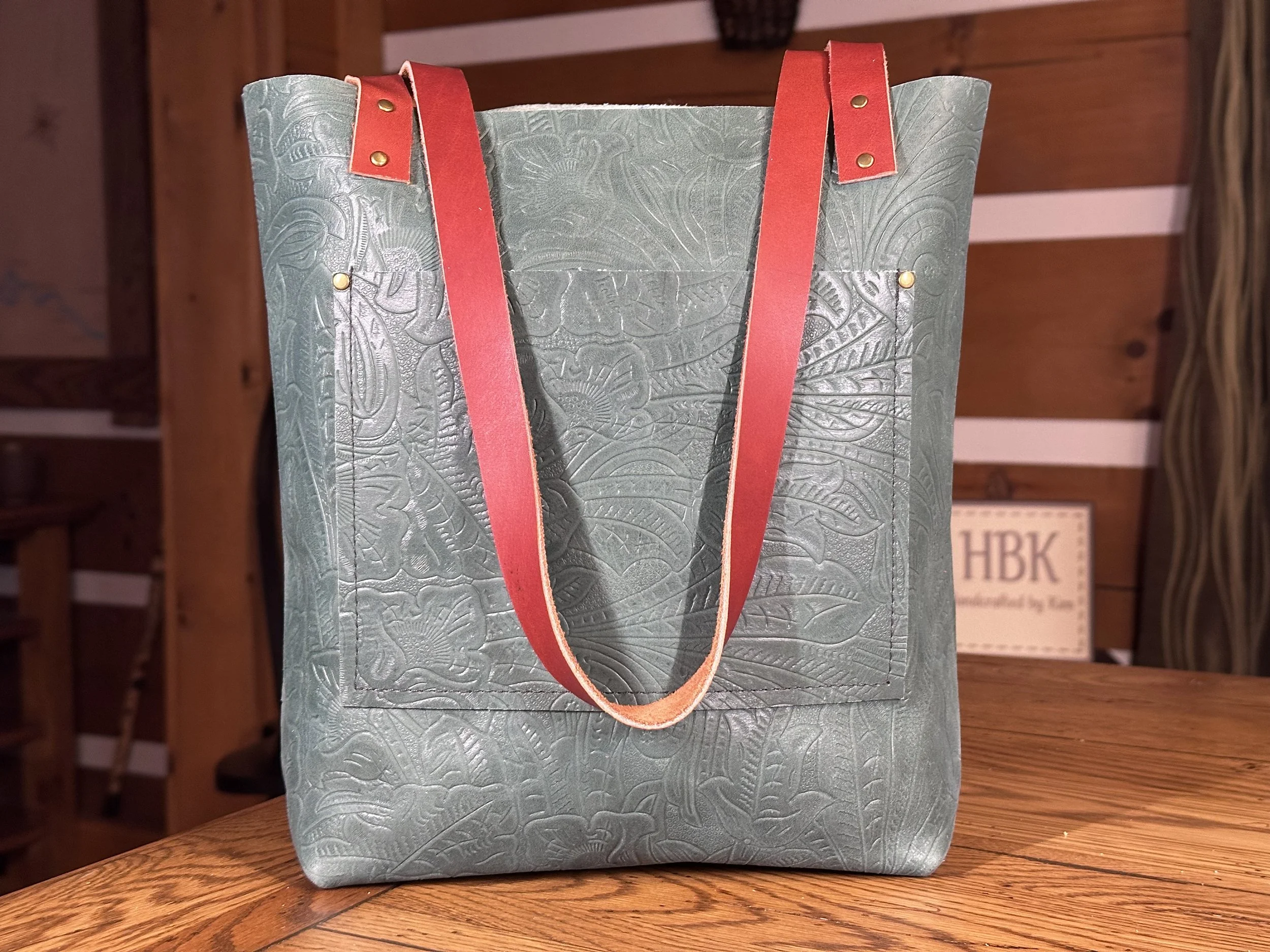 Small Tote - Denver Aqua