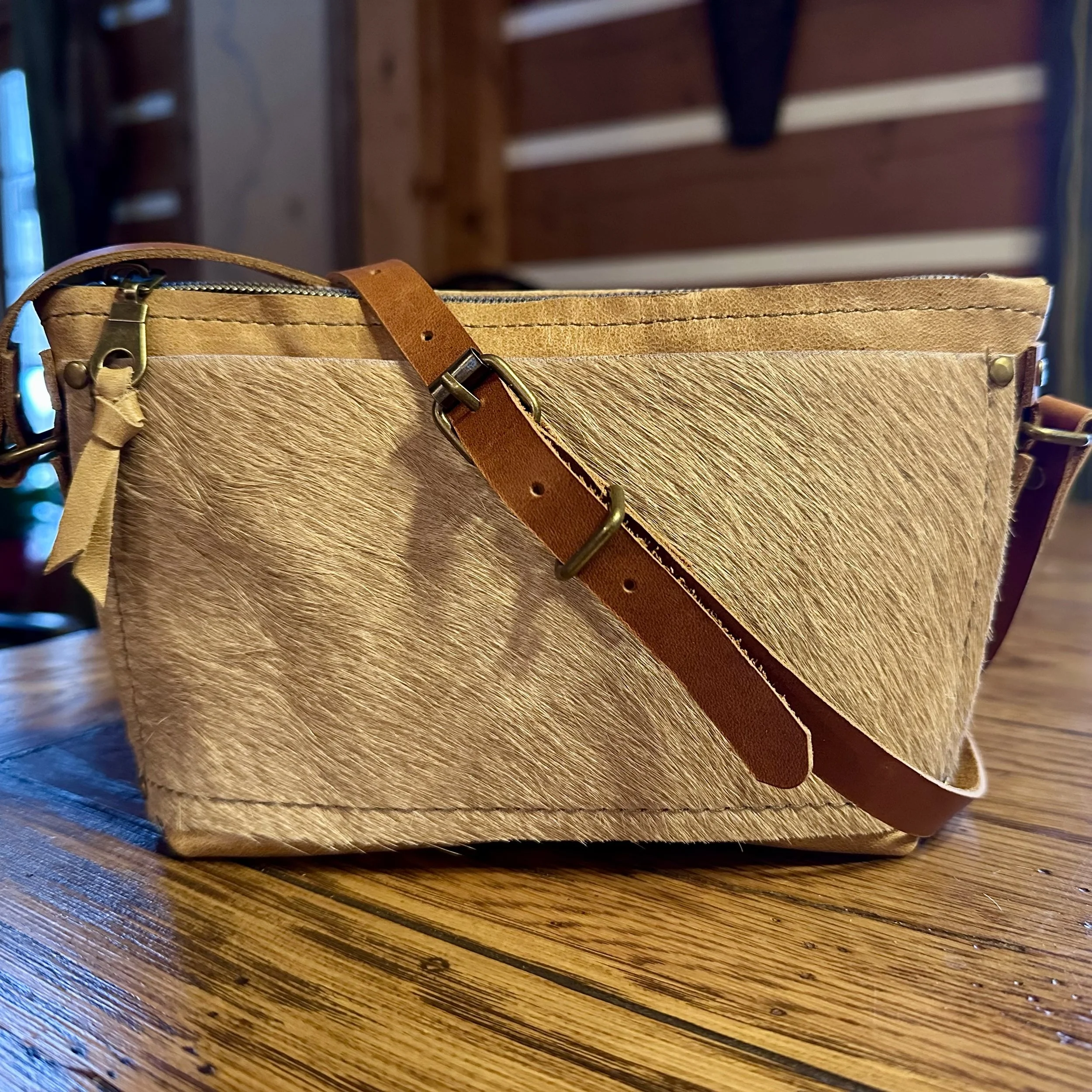 Kim Bag - Fur on Light Tan